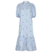 NEO NOIR Veronica Embroidery Dress Light Blue